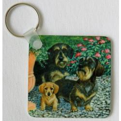 Dachshund 3 key ring side 1
